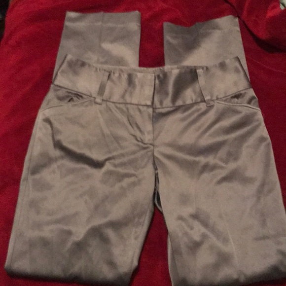 INC Gray Silky Pants - Picture 4 of 7